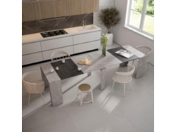 Mesa Consola extensible 300 Para 14 comensales Comedor y cocina Cemento SKRAUT HOME