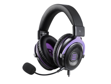 Auriculares para Juegos de PC con micrófono Auriculares para Juegos con Sonido estéreo cómodos para computadora Pc Ps4/Ps5 Púrpura BISBISOUS