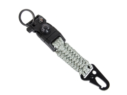 Llavero De Paracord 7 Núcleos Con Brújula, Encendedor Y Silbato, Accesorio De Supervivencia Para Camping Y Exterior, Resistente, Multifunc