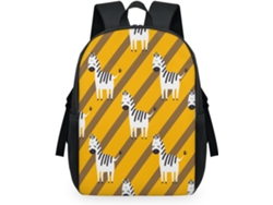 Mochila Tropicallife Estampado Cebra Para Niños Niñas Hombres Mujeres Mochila Escolar Informal Portátil