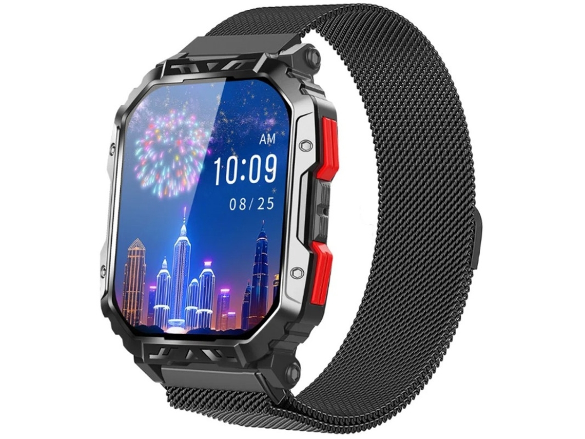 Reloj inteligente con Bluetooth, llamadas, triple protección, diseño impermeable para exteriores, monitorización de frecuencia cardíaca de Yizhood