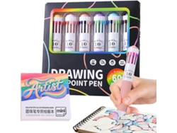 Bolígrafo Multicolor Para Oficina 8 M Diseño Moderno