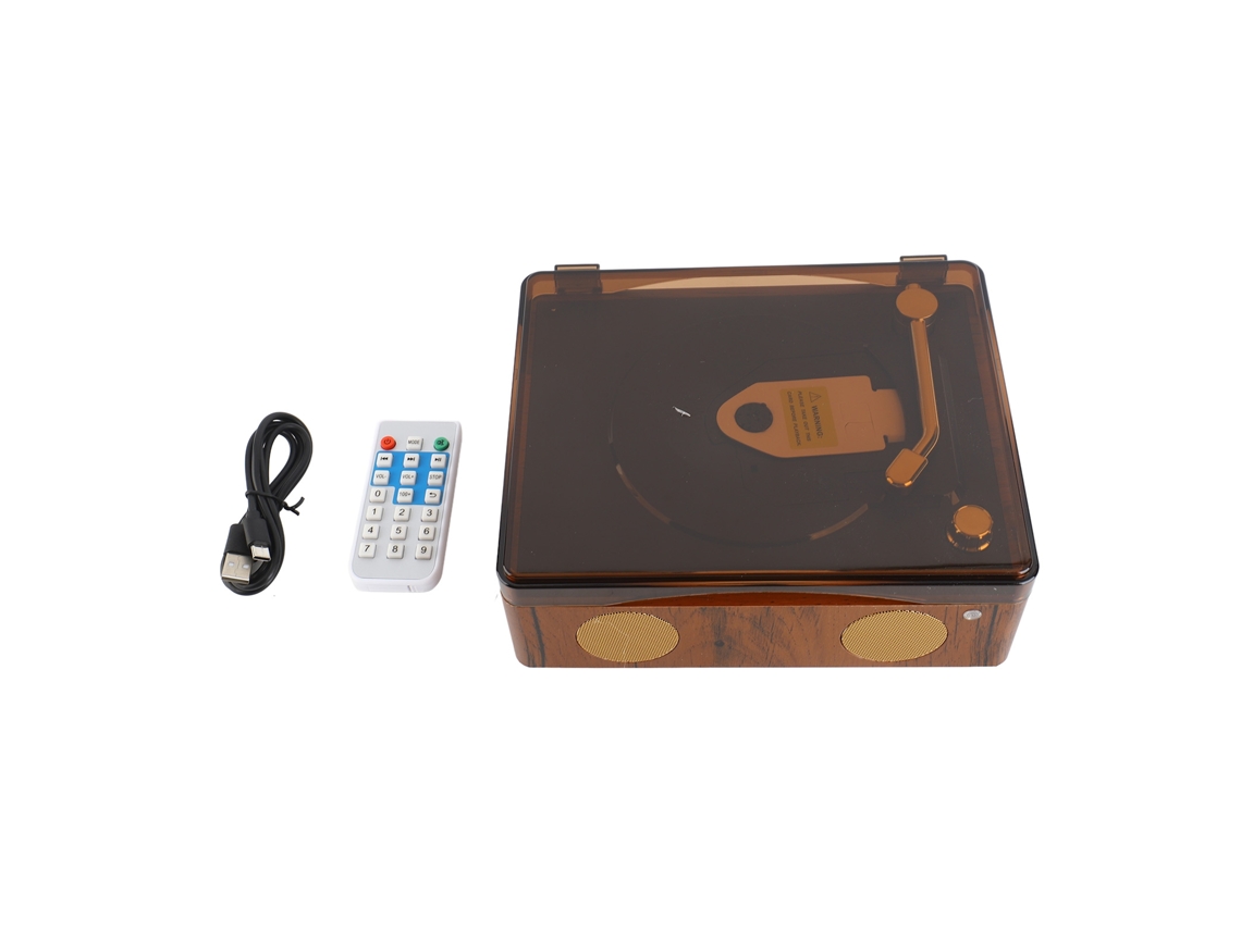 Reproductor De Cd Retro Con Altavoces Portátiles, Mando A Distancia, Usb Y Batería Recargable.