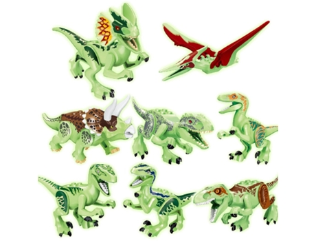 Bloques de Construcción Jurásicos, Dinosaurios Del Mundo Figuras Ladrillos Estilo 17