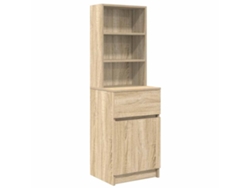 Maison Exclusive - Mesilla De Noche De Roble Sonoma 39x35x125 Cm Madera Ingeniería