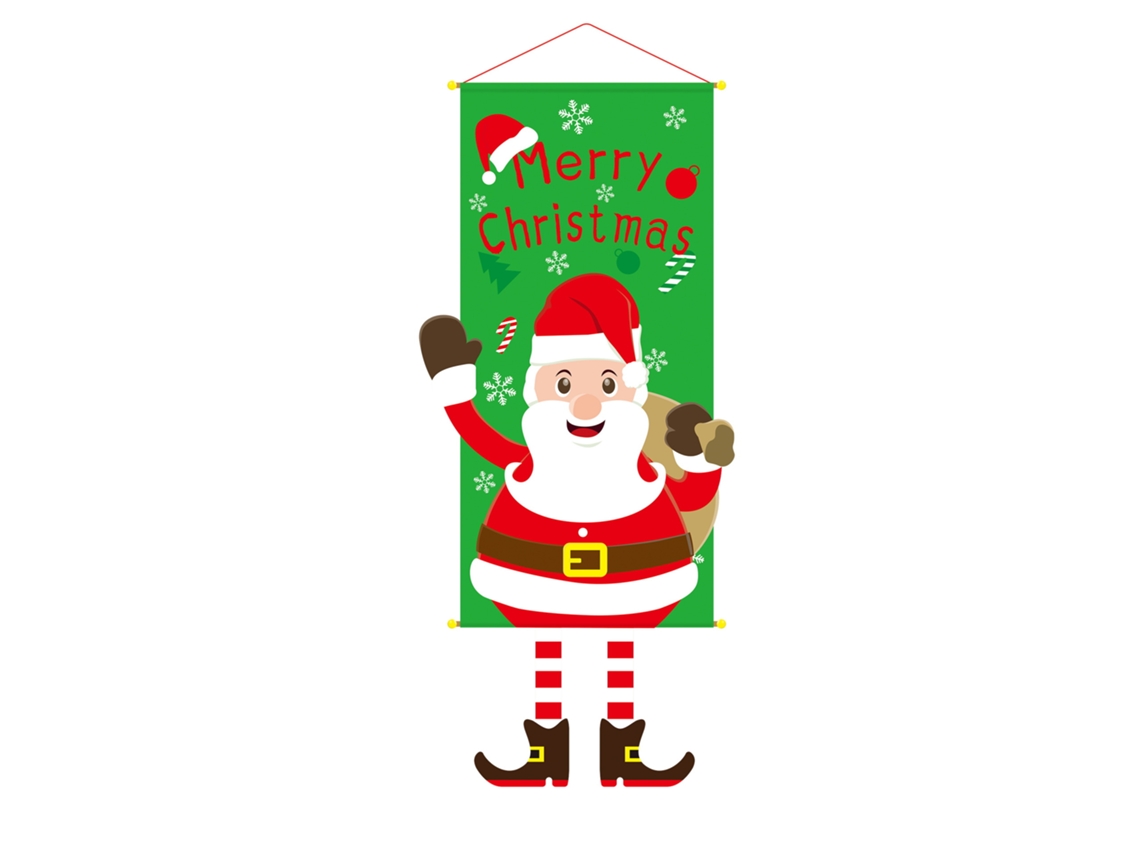 Pancarta navideña Chennnls de 110 cm para decoración de fiestas, fondo para personas mayores