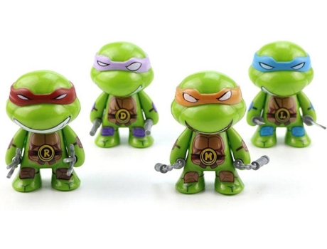 Set de Figuras Ninja Turtle (4 unidades - 7.5 cm)