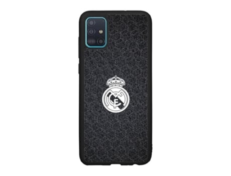 Funda Móvil Oficial Real Madrid para Samsung Galaxy A51 PHONECASES3D Piel Sintética Negro