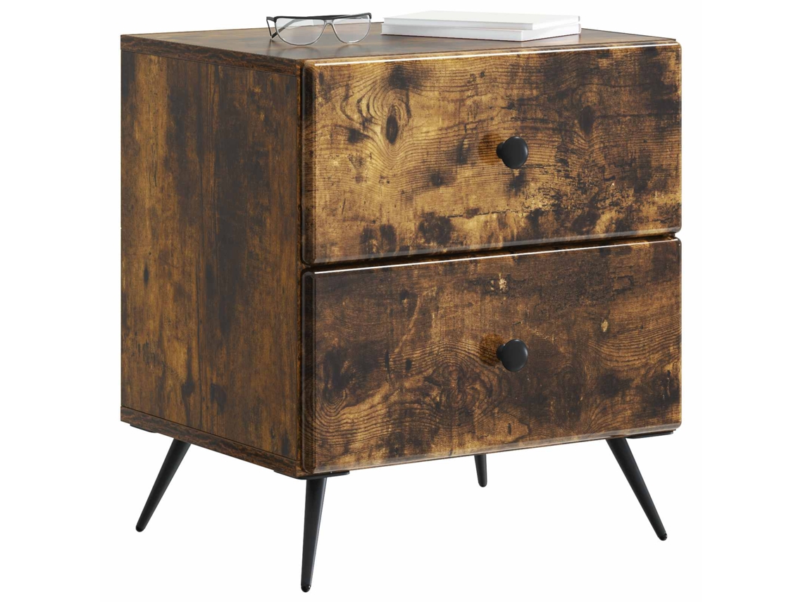 Maison Exclusive - Armario De Noche Con Cajón Roble Ahumado 43 X 34,5 X 47,5 Cm
