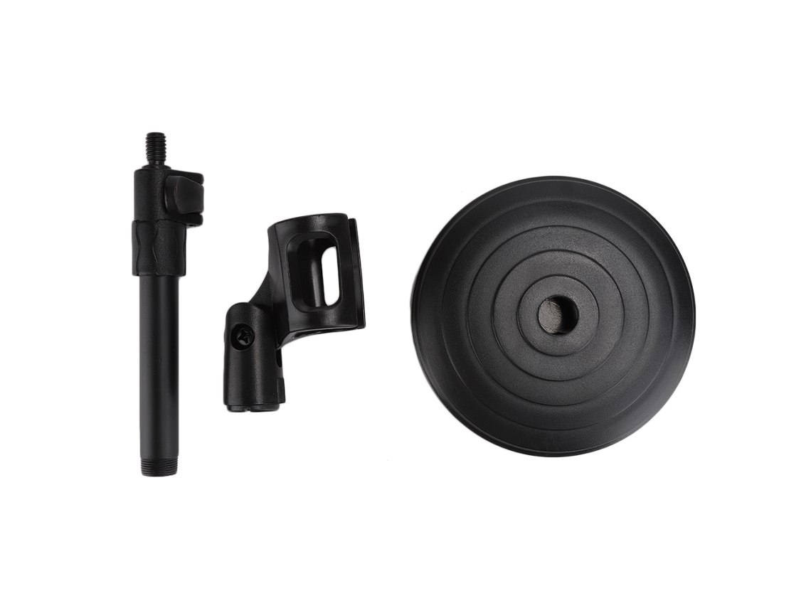Soporte De Micrófono De Mesa Pc-02 Con Base De Hierro, Ángulo Ajustable, Resistente Al Agua Y Al Desgaste