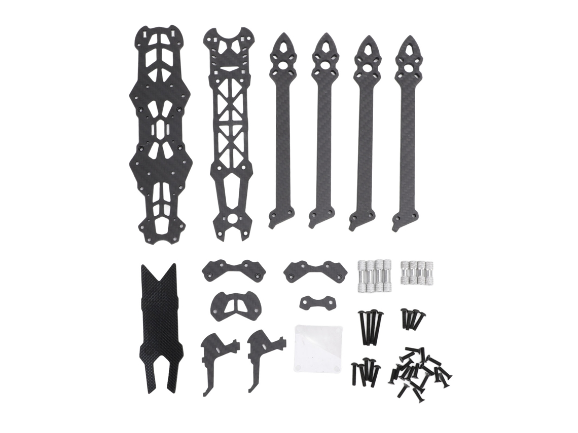 Chasis De Dron Fpv De 7 Pulgadas (295 Mm) De Fibra De Carbono Con Brazos De 6 Mm Para Cuadricóptero De Carreras