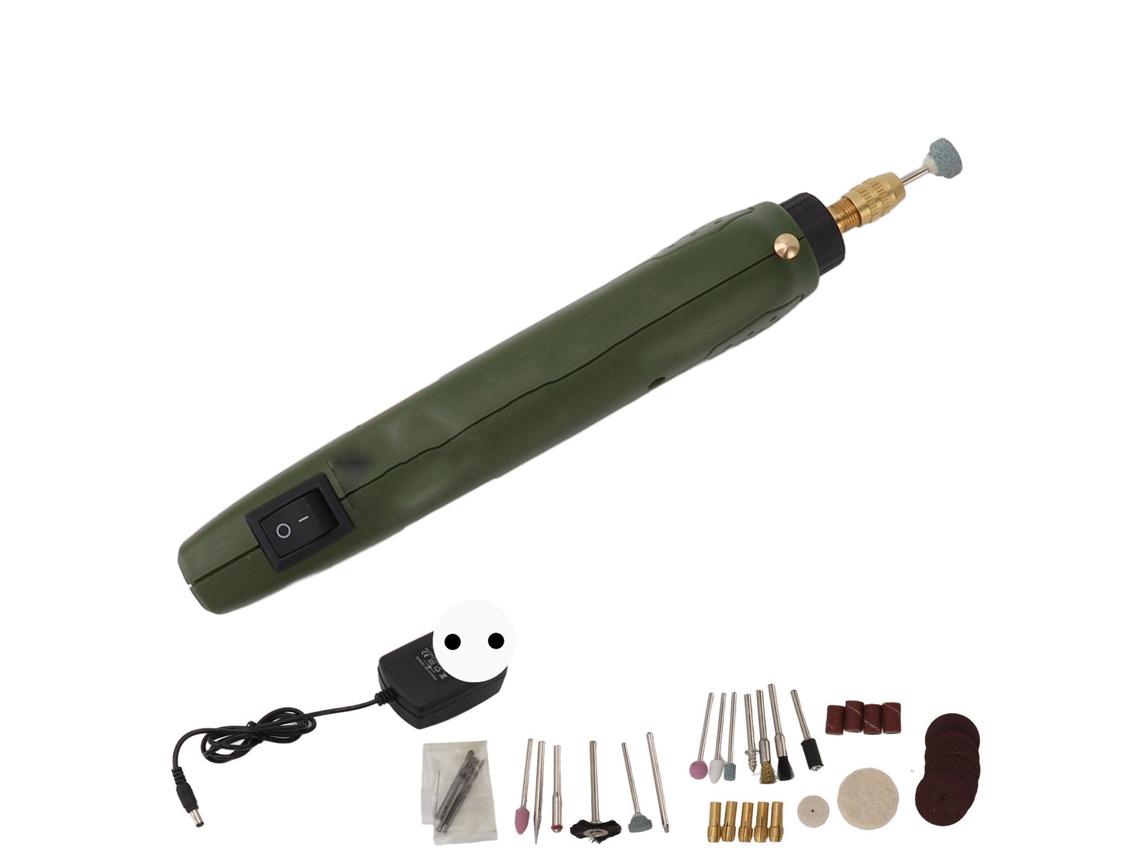Mini kit de herramientas rotativas inalámbricas con 35 accesorios. Herramienta rotativa eléctrica para lijar, pulir, taladrar, grabar y hacer manualidades.