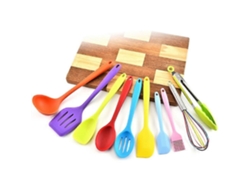 Juego de utensilios de cocina de silicona con 10 piezas antiadherentes. Nostalgia88