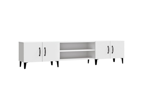 Maison Exclusive - Mueble para TV madera contrachapada blanco 180x31,5x40 cm
