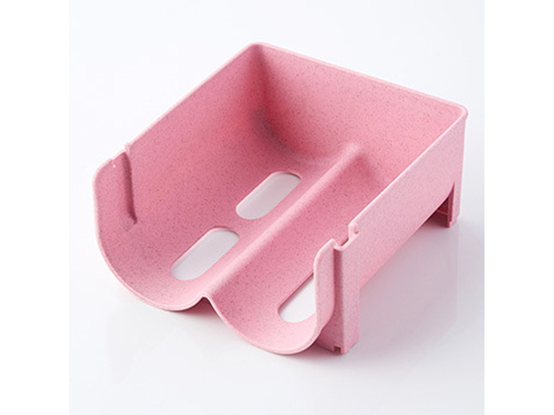 Soporte Apilable Antideslizante Para Botellas De Vino Y Agua, Organizador Rosa Para Refrigerador