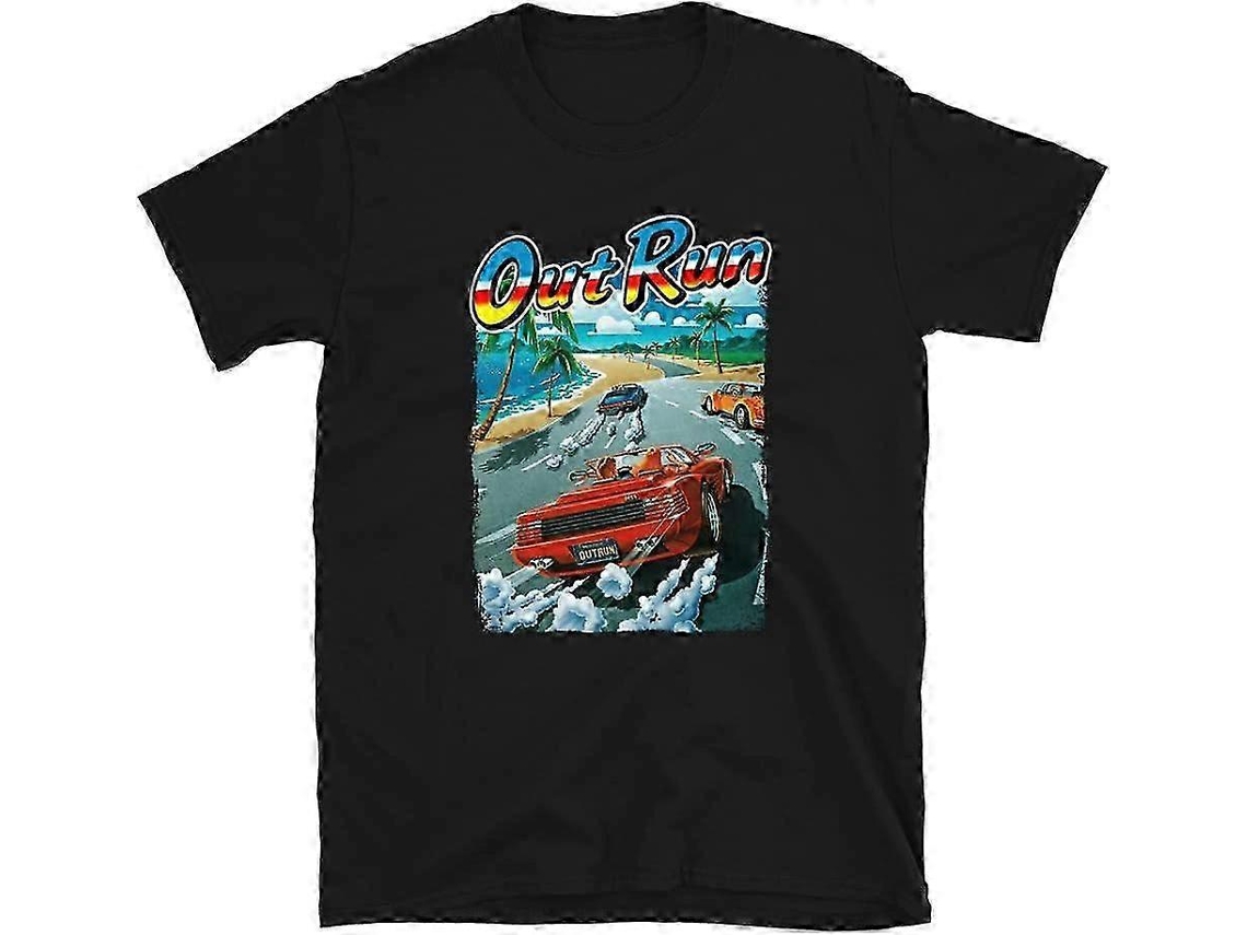 Mod.4 Arcade Out Run Outrun Videojuego Juego Retro Vintage 80s Console Gaming 8-bits Driving Gamer Camiseta Retro Material De Moda