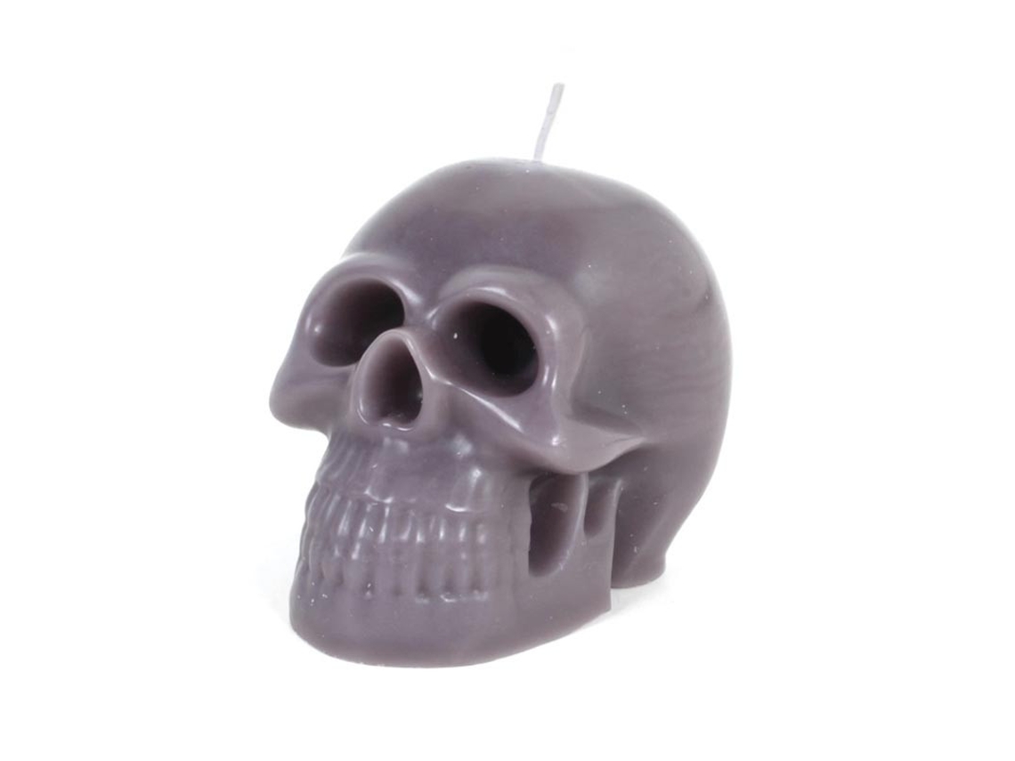 Vela Perfumada Cráneo gris de 10x6x8 cm