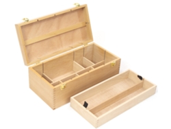 Caja para Utensilios de Artista Canguro 2 Niveles Madera de Haya KANGARO