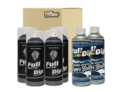 Pack 4 X Spray Full Dip Negro + 2 X Barniz Super Brillo
