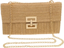 Bolso De Mano De Imitación De Paja Para Mujer, Bolso De Noche Ligero, Bolso De Mano Tejido.
