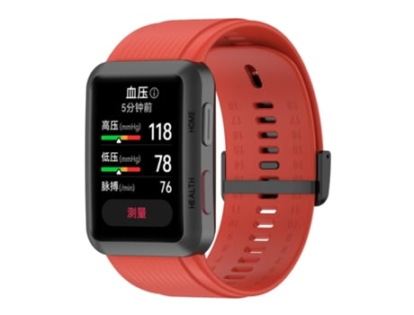 Correa de reloj inteligente de silicona de color sólido para Huawei Watch D con hebilla (naranja)