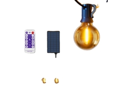 Guirnalda de luces LED solares, con modos de atenuación, 12 m, 30 LED, 0,5 W (fabricación original).
