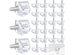 Pegs De Soporte De Estanterías De 3mm O 1/8 Pulgada Plásticos Transparentes Para Muebles (150 Piezas)