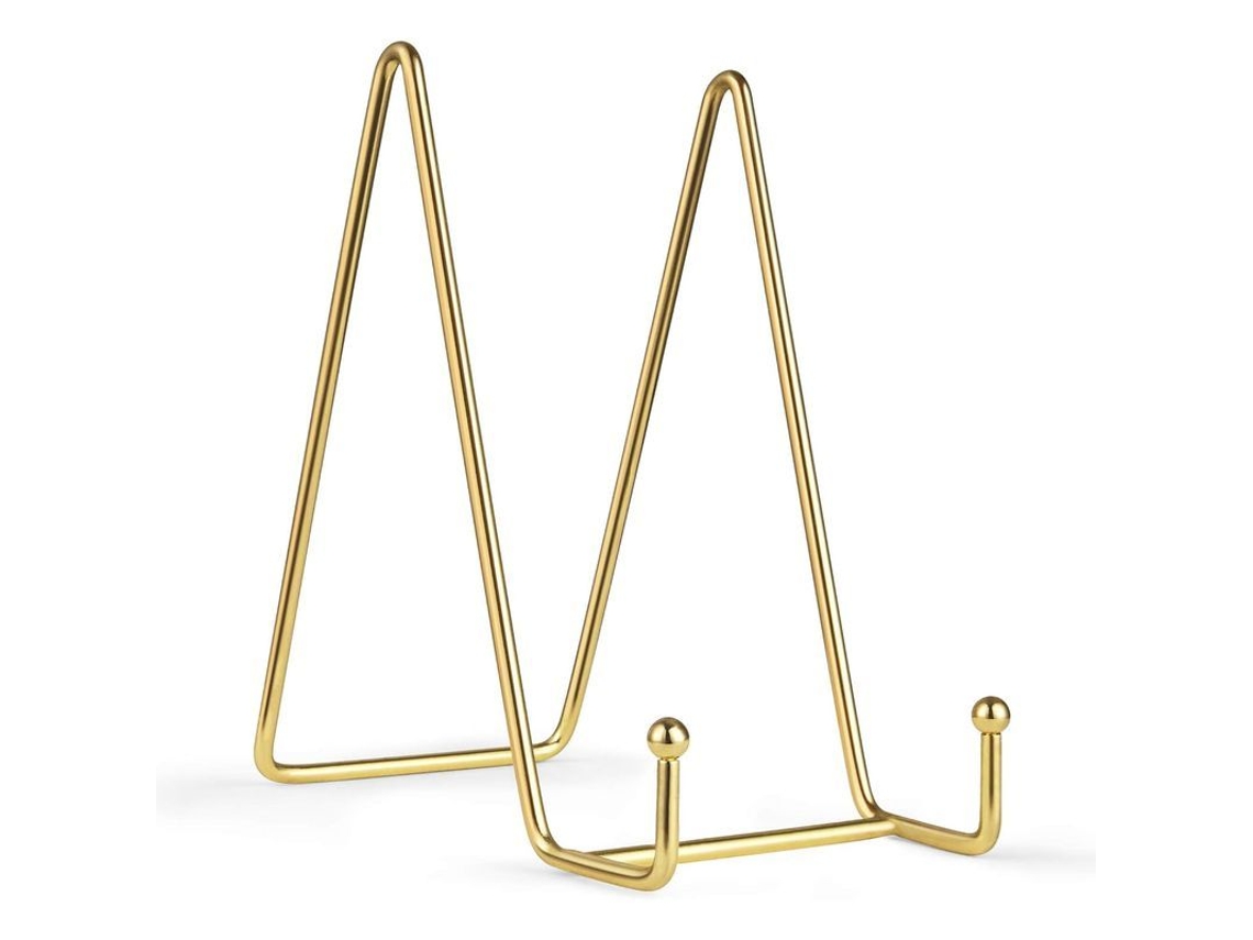 2026-soportes De Placa Linjou 6 Pulgadas Oro Hierro Easel Para Placas Decorativas Fotos Marco 2 Pack 6 Pulgadas