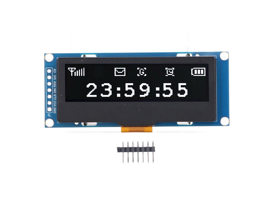 Módulo De Pantalla Oled De 2,23 Pulgadas 128x32 Ssd1305 Iic/spi Pantalla Blanca Mrc162a
