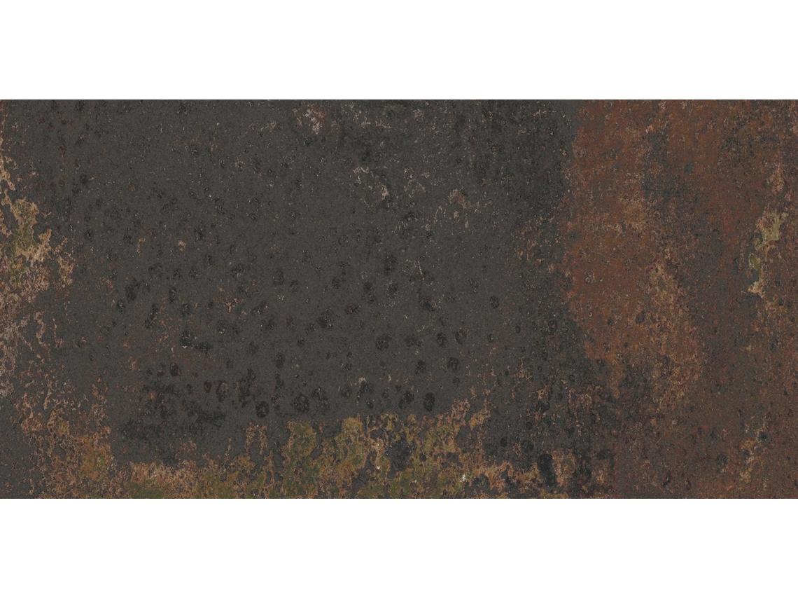 Tarima de Porcelánico Efecto Acero Corten (36 Unidades) / 100x50x2 cm / Óxido Negro