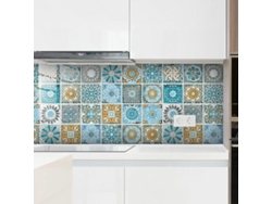 Adhesivo de azulejo para baño, 24 piezas mosaico autoadhesivo (10x10cm) Kofihety