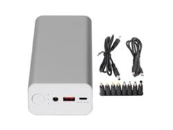 Batería Externa De 30000 Mah, Cargador Portátil De 65 W, Batería De Gran Capacidad, Aleación De Aluminio, Interfaz Cc.