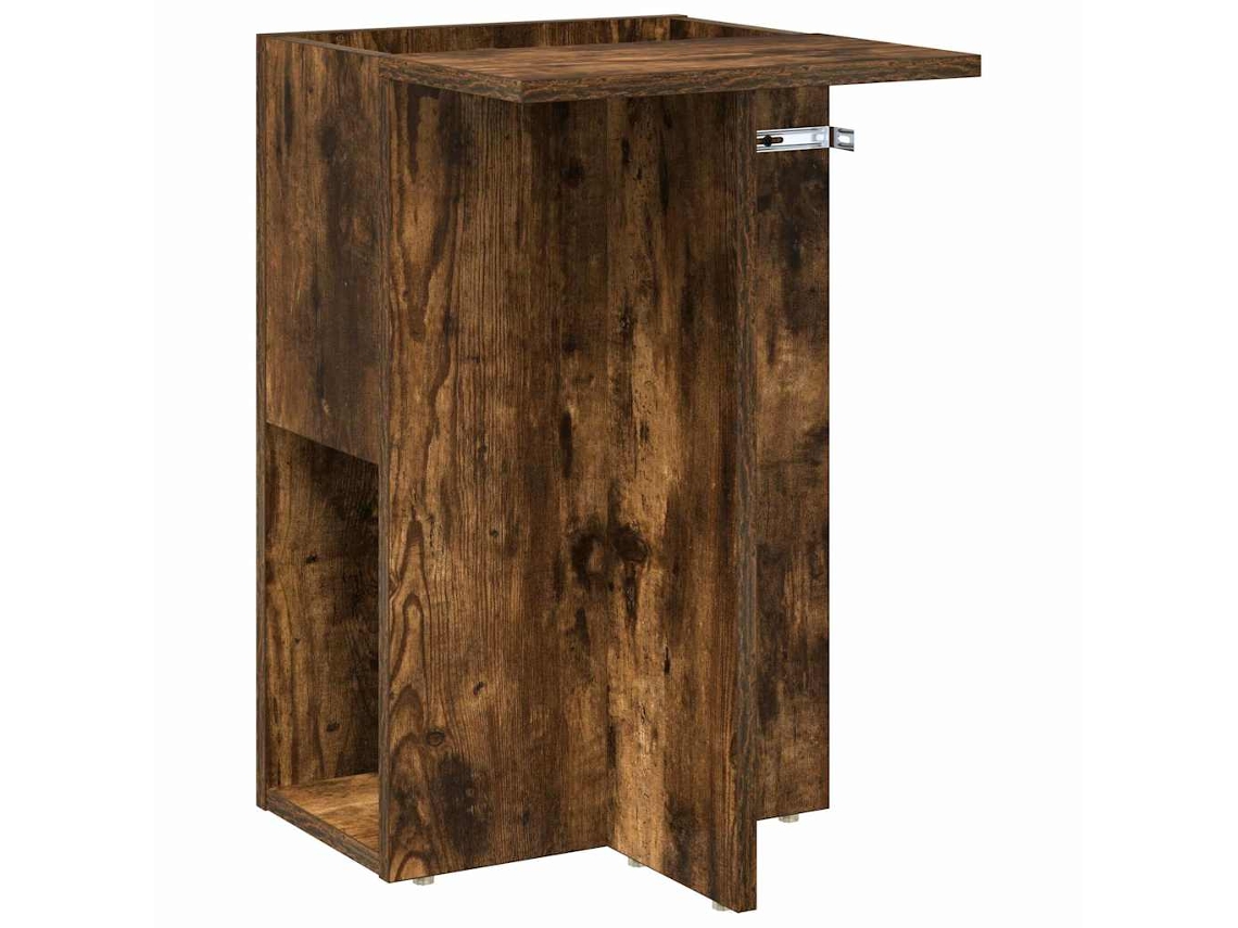 Mesa auxiliar de roble ahumado 35 x 40 x 55 cm MAISON EXCLUSIVE