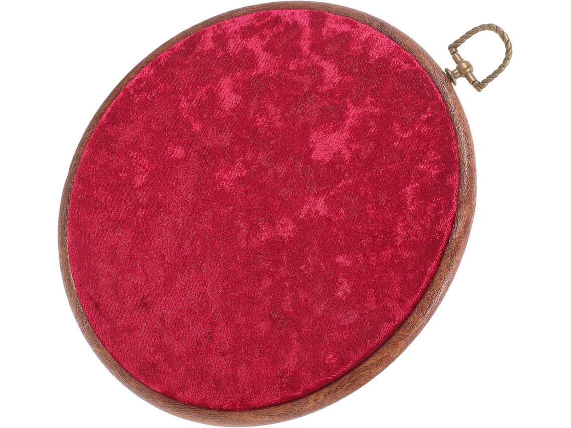 Broches redondos de terciopelo rojo para colgar en la pared, esmalte de uñas, reutilizables, fáciles de colgar, ideales para decorar el dormitorio GOKOCO