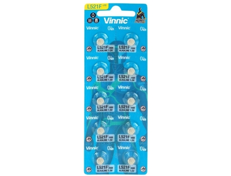 Pilas VINNIC G1 / AG1 / L621 / LR60 1,5 V (10 Unidades)