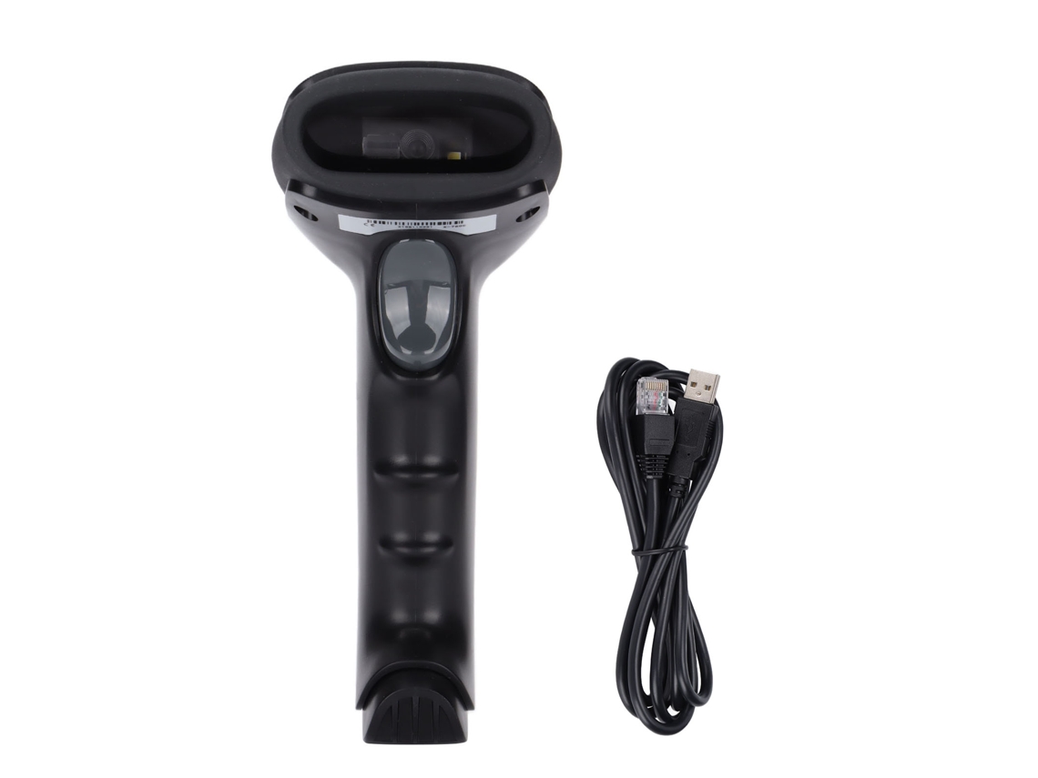 Escáner De Código De Barras 1d 2d Portátil Ergonómico Cableado Plug And Play Para Tiendas, Mercados Y Hospitales