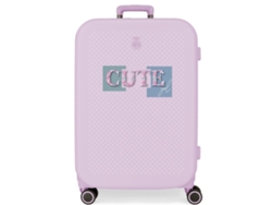 Maleta de Viaje Mediana ENSO Cute Girl Morado (48x70x28cm - 79 L)