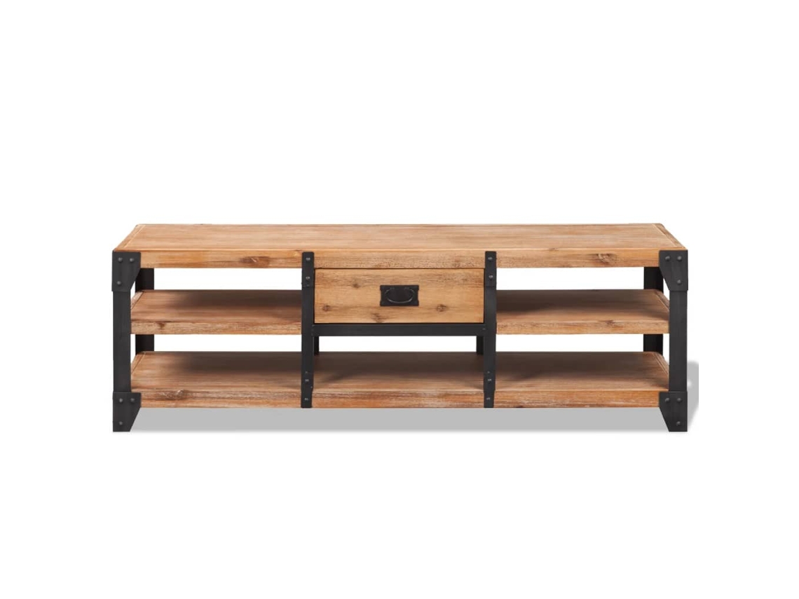 Maison Exclusive - Mueble Para Tv Madera Maciza De Acacia 140x40x45 Cm