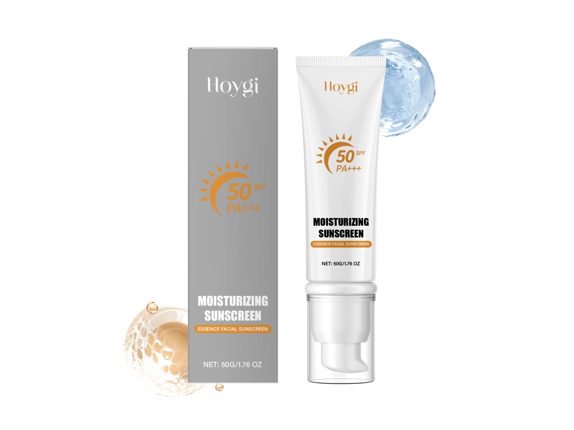 Protector solar hidratante suave con FPS 50+ para pieles sensibles.