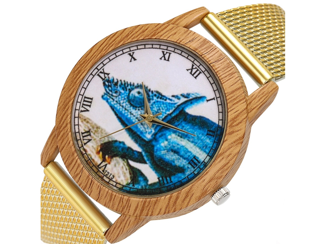 Reloj Unisex Para Parejas Con Correa De Silicona Y Movimiento De Cuarzo (dorado)