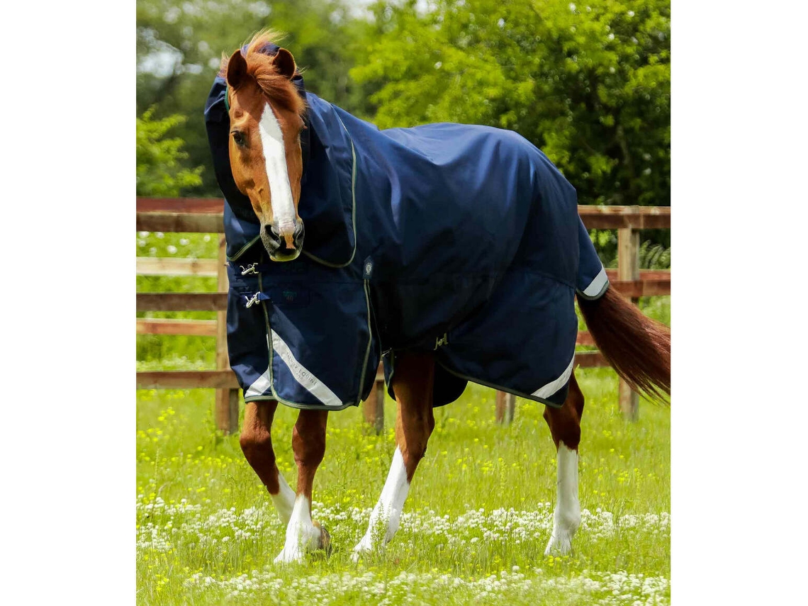 Manta de exterior para caballos con cubrecuello PREMIER EQUINE Titan 40 g