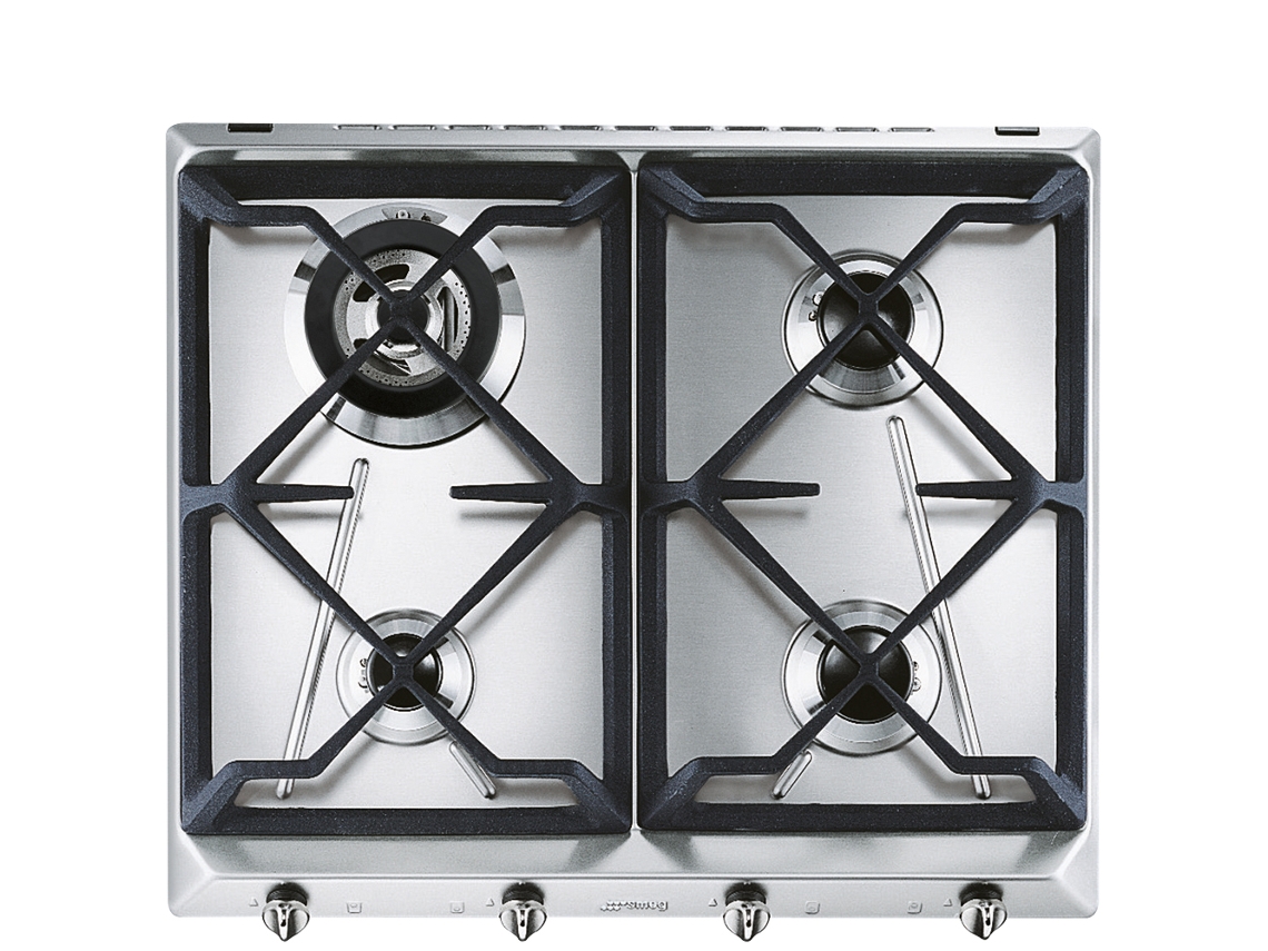 Placa de Gas SMEG SRV564GH3 (59.5 cm - Inox)