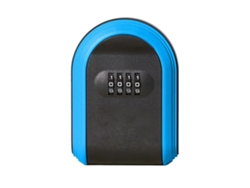 (azul) Candado De Combinación De 4 Dígitos, Caja De Seguridad Para Llaves, Caja Fuerte Para Llaves