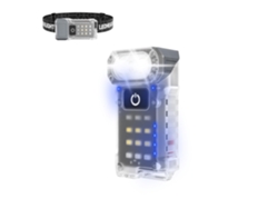 Linterna Edc Pequeña Y Potente Con Clip, Cabezal Giratorio De 180°, Alta Luminosidad, 1000 Lúmenes, Recargable Por Usb C, 9 Modos, Mini Luz