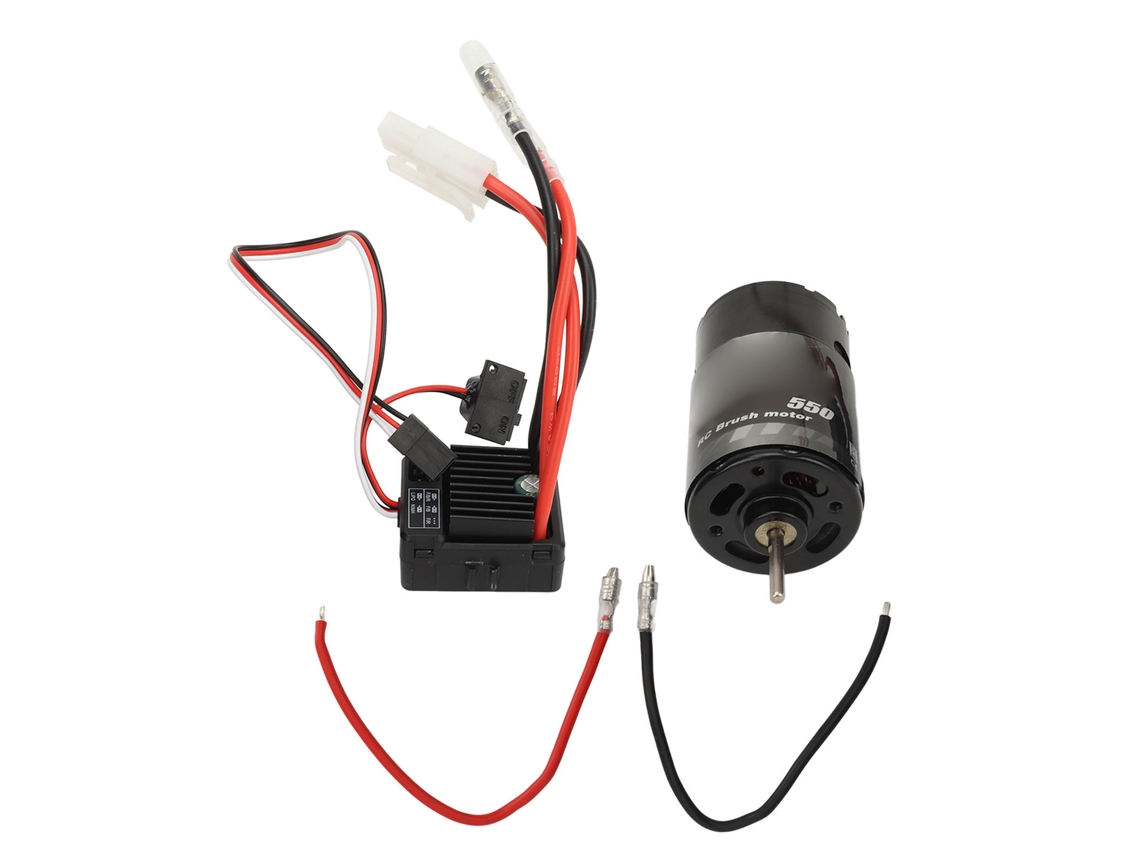Motor Brushless Combo 550 Con Esc De 60 A Para Tractor Tamiya Drag Head 1/14 Y Coches Todoterreno 1/10