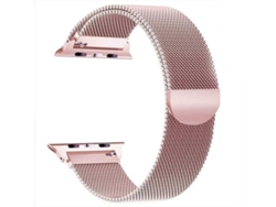 Bracelete Para Milanese Loop Apple Watch Series 7 45Mm Rosa