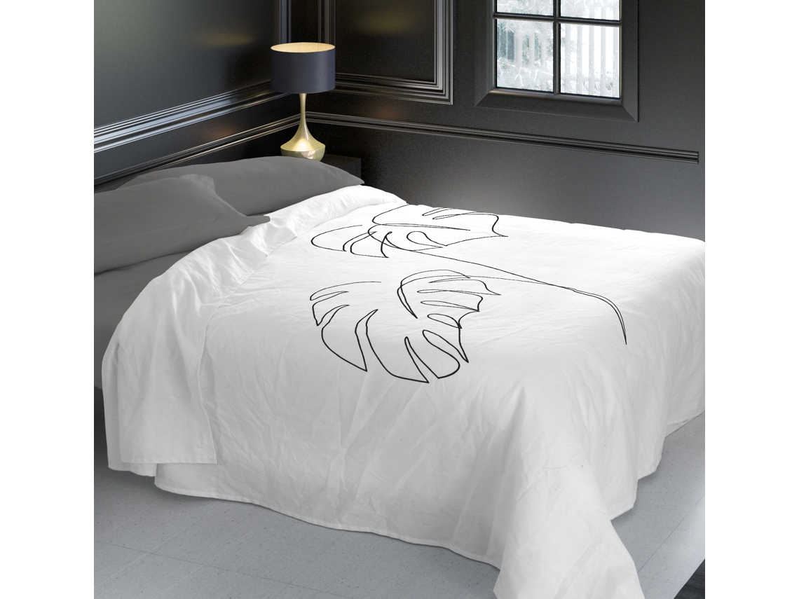 Juego De Sábana Cama 150 Algodón Extra Suave Fabricado En España Blanca NATURALS