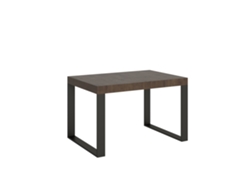 Mesa extensible 90x140/244 cm Tecno Nogal estructura Antracita