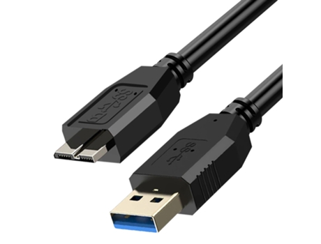 Cable AVIZAR Usb 3.0 Micro B Samsung Galaxy S5 Note 3 Y Note Pro 12.2 (Negro) 1,8M