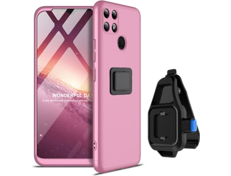 Kit Funda y Soporte Xiaomi Mi 11 Lite 5G Slim Armor 360 Rosa